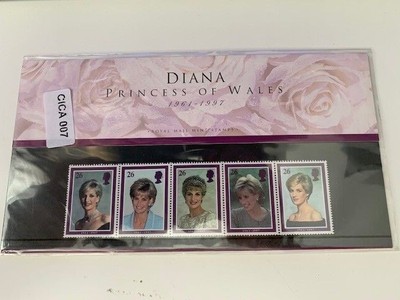 Diana Princess of Wales 1961/1997 Commemorative Royal Mail Mint Stamps (A1)