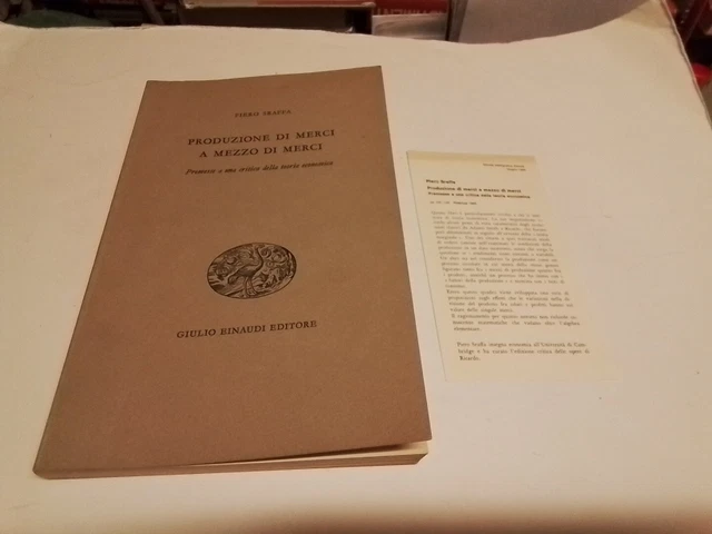 PRODUZIONE DI MERCI A MEZZO DI MERCI, P. SRAFFA EINAUDI 1969, 24d23