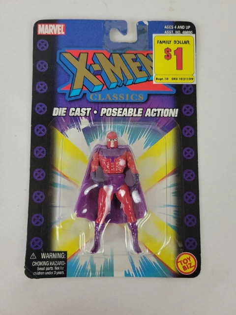 2000 Toy Biz Marvel X-Men Classics Die Cast Metal Magneto Sealed