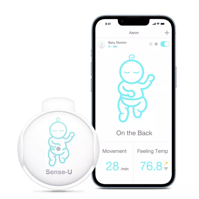 Sense-U Smart Baby Monitor: Body Movement, Temperature, Rollover (Refurbished)