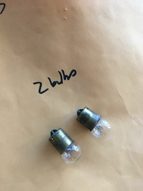 2x NOS 97 Miniature Lights G6 Low Voltage Light Bulb 12V BA15s Bayonet Lamp-B10