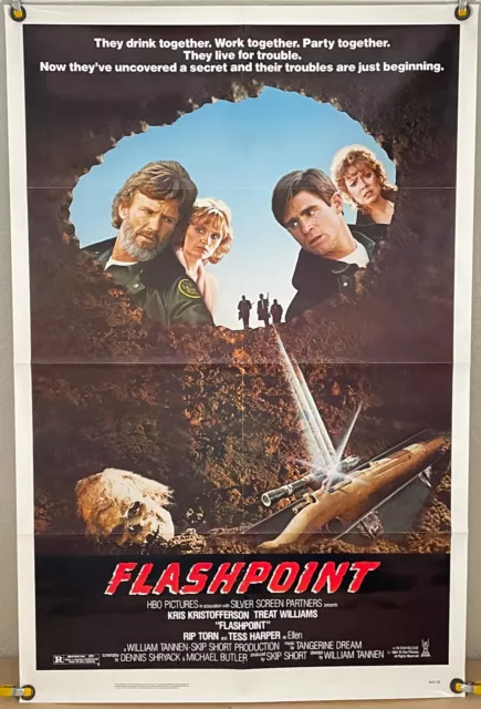 Flashpoint Ff Original One Sheet Movie Poster Jean Smart Tangerine Dream (1984)