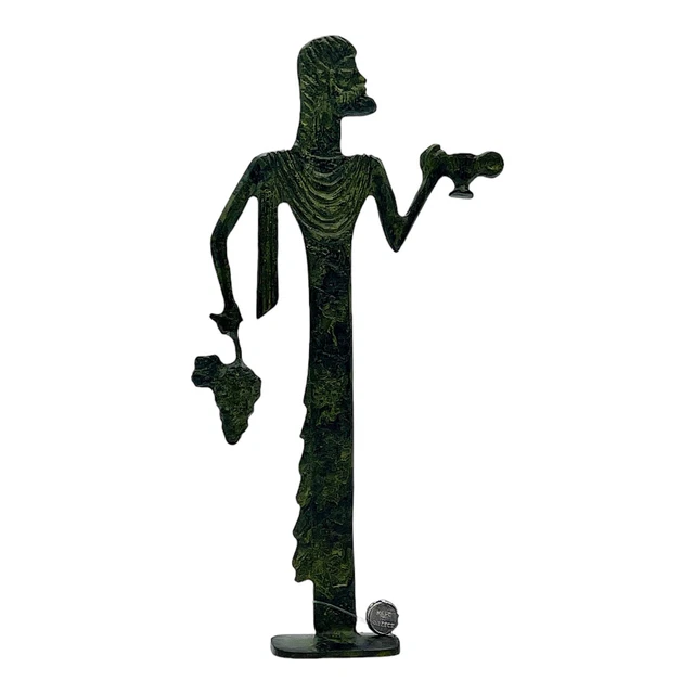 Dionysus Bacchus Greek God of Wine Real Bronze Metal Art Flat Statue Sculpture Dionysus Bacchus Greek God of Wine Real Bronze Metal Art Flat Statue Sculpture