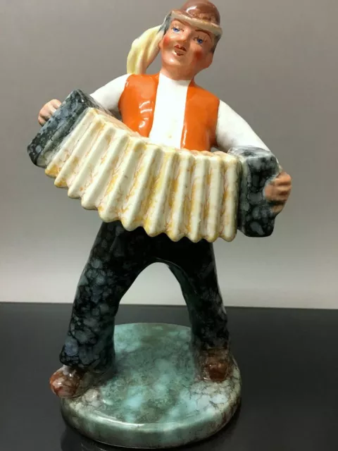 Vintage musician "Accordion  player" by Ditmar Urbach