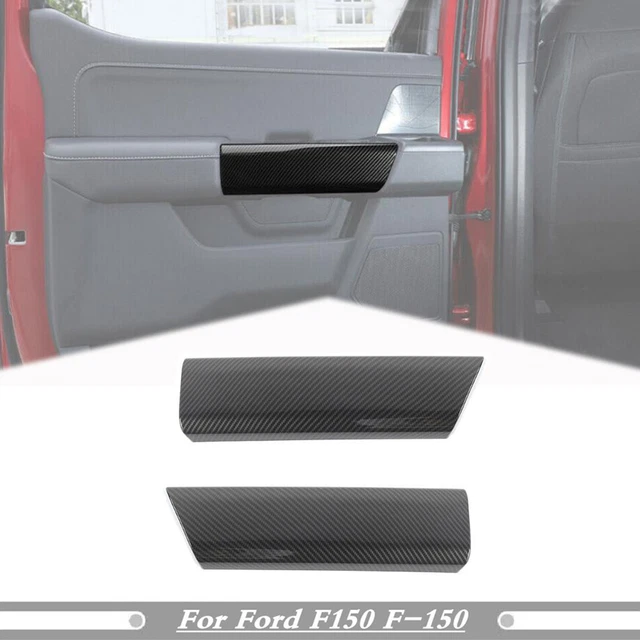 Carbon Inner Rear Door Handle Panel Cover Trim For Ford F150 21-2023 Accessories