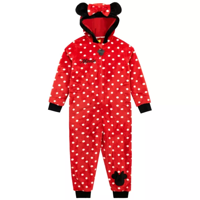 Minnie Mouse Sleepsuit Baby Toddlers Kids Girls 18 24 Months 2 3 4 5 6 7 8 9 10