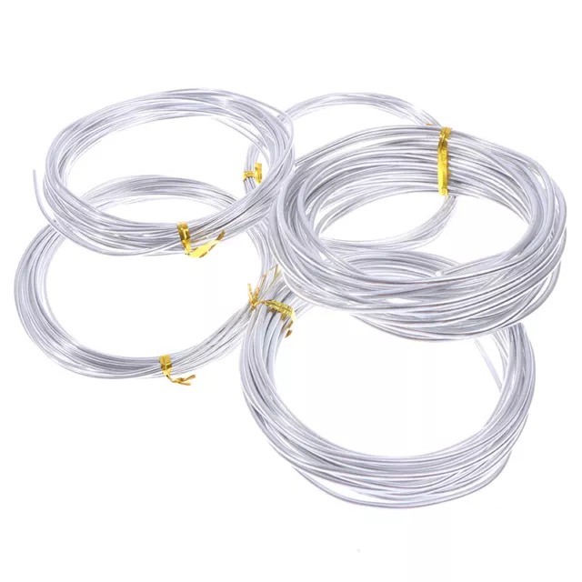 3Roll Bonsai Training Wire, 1.5mm 49.2Ft Total Aluminum Wires For Shaping 5m Each 3 Colors