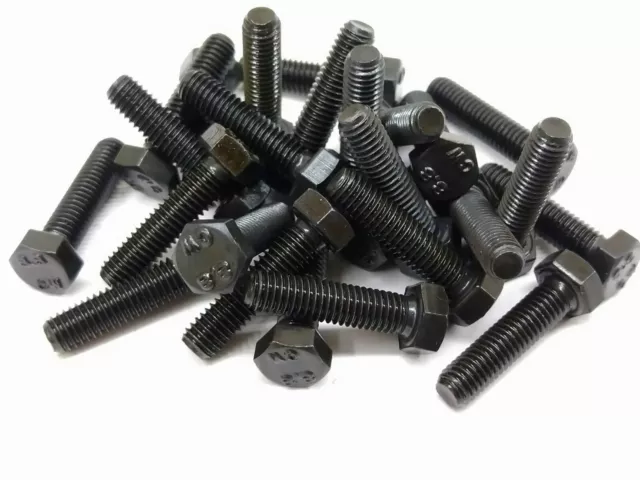 (25) M5-0.8 x 20 Metric hex Bolts carbon steel (gr8.8) 5mm x 20mm