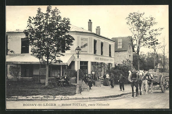 CPA Boissy-Saint-Leger, Maison Toutain, route Nationale