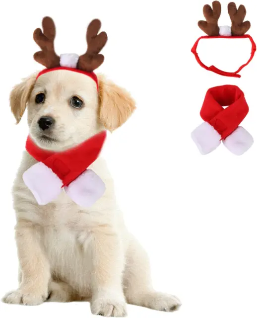 Vestiti per Animali Domestici Di Natale, Pet Cane Gatto Natale Renna Costume, Ab