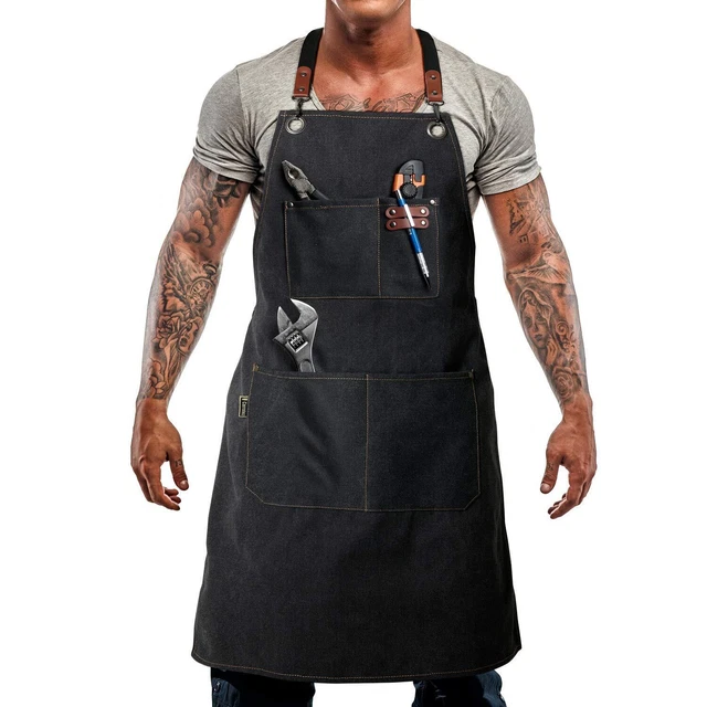 Durable Goods - Heavy Duty Canvas Work Apron [2nd Generation], Barbe...