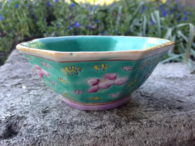 Rare Antique Chinese Beautiful Small Porcelain Bowl 19Th Century