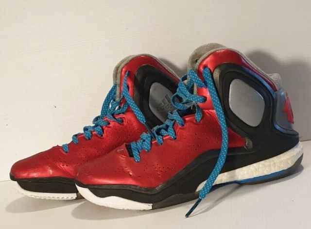 Scarlet D Rose 5s ADIDAS D ROSE Boost Brenda C75593 Scarlet Solar Blue Black - Main Image