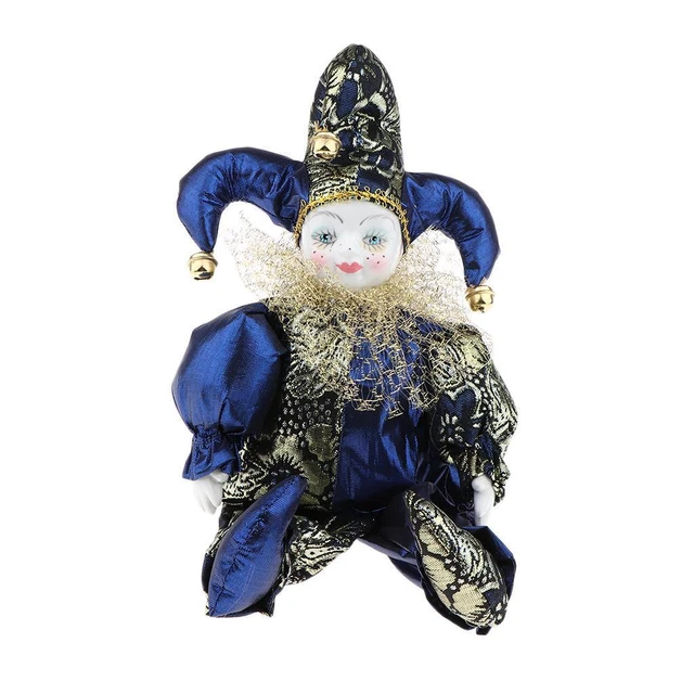 mimi the clown /シルクスクリーン Clown Doll SM SunniMix Cute Porcelain Hanging Feet Small