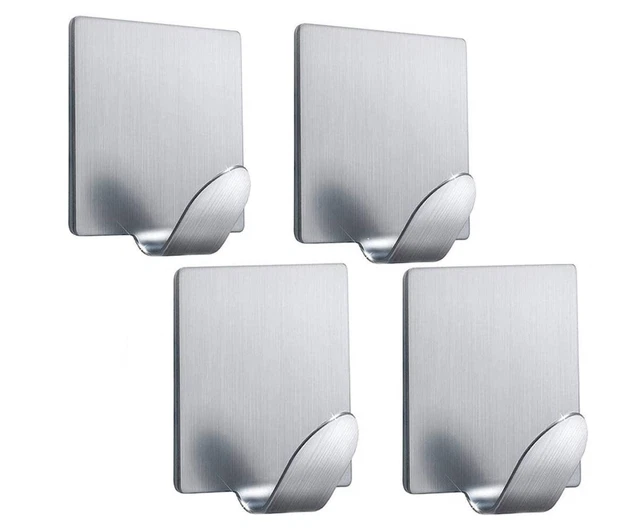 Il numero 1 del risparmio-MAURY'S SET 6 GANCI AUTOADESIVI PICCOLI DA 2 CM SILVER IN FORMA ASSORTITA