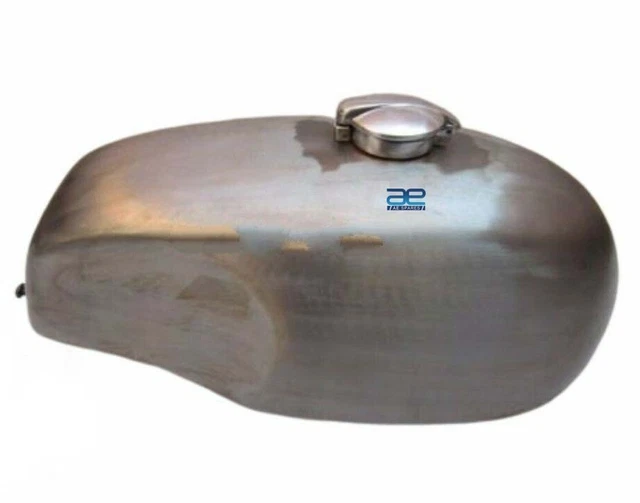 Réservoir Essence Acier Chromé + Bouchon Pour Ducati 860 - Neuf, Fabrication Inde