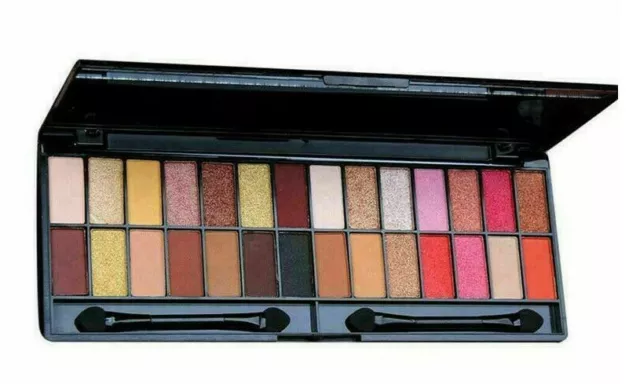 Paleta de maquillaje de sombra ojos mate de brillo cosmético