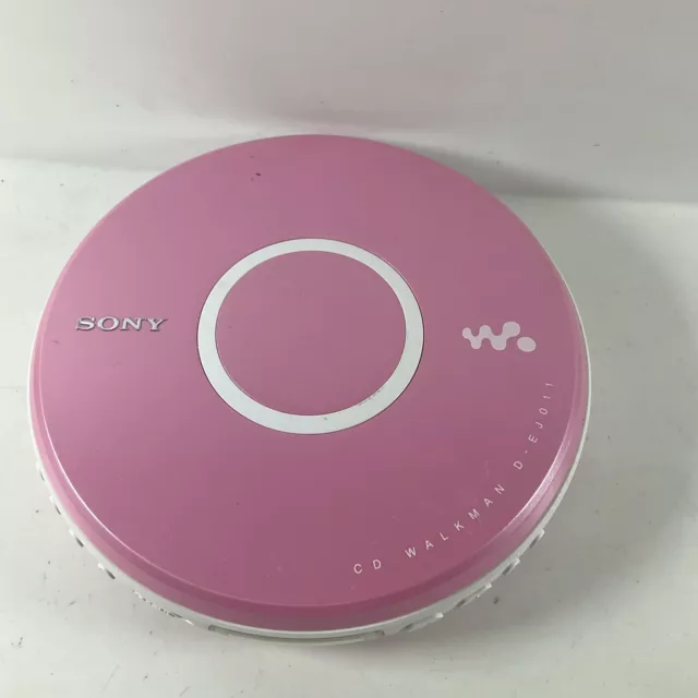 Sony D- EJ011 Portable CD Player Walkman - Pink -Working Order