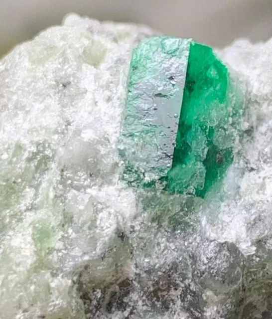 174 Ct Transparent Green Emerald Crystal  in matrix @ Swat Valley Pakistan