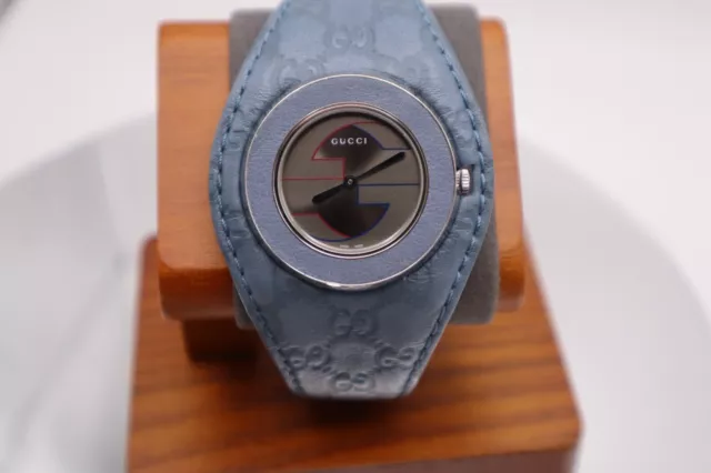 NICE LADIES GUCCI Watch Swiss Made U Play 129.4. EXTRA BLUE