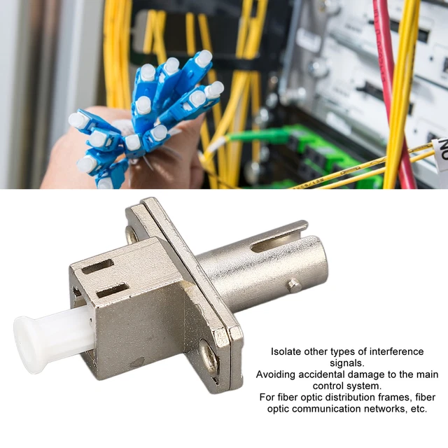 10 Connettori Keystone Fiber Optic LC-Quad Femmina – Monomodale OS1/OS2, In Ceramica, Flangia Con Clip Metallica, Colore Blu