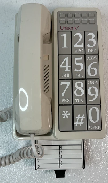 VINTAGE UNISONIC LARGE Button Phone Model No. 9173X Wall Mount (0002) £ ...