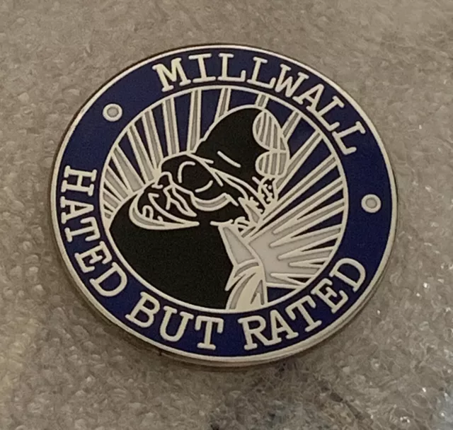 Millwall Supporter Enamel Badge - Rare & Collectable  - Hooligan Firm  - Lions