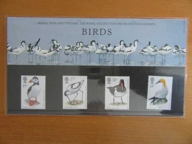 Royal Mail  Presentation Stamp Pack  Birds Rspb  1989