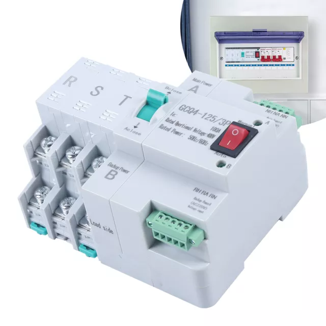 100A 3P Interruptor de transferencia Interruptor automático Transfer Switch fuente de alimentación dual