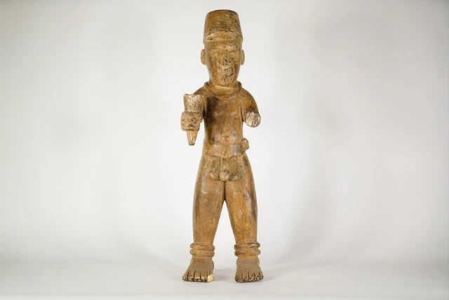 Igbo Colonial Statue 26" - Nigeria - African Art