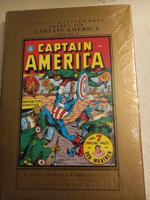 MARVEL MASTERWORKS GOLDEN AGE HC CAPTAIN AMERICA VOL 5 HARD COVER war nazi