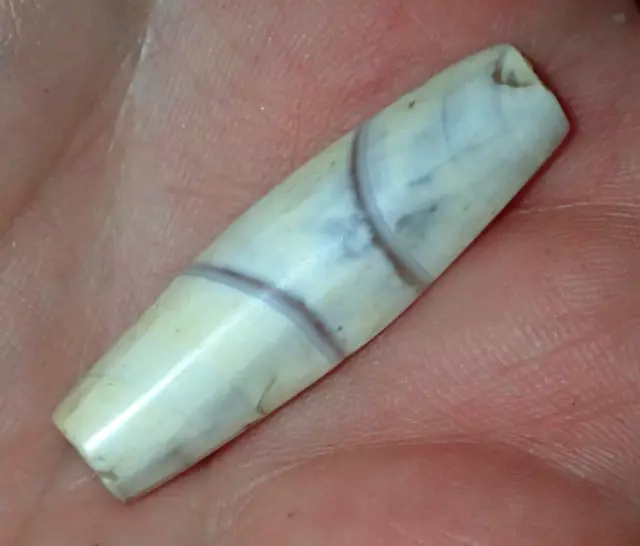 36mm Agate Bactrian Bronze Age Bead 2000-1500 B.C., #MC79