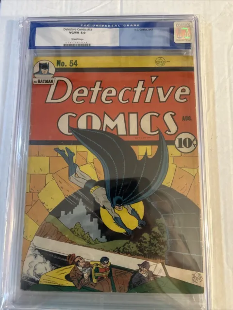 Detective Comics #54 - CGC (Old Blue Label) 5.0 - Bondage Cover (1941)