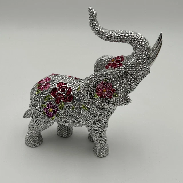 Hamilton Collection Blake Jensen Legends of Fortune Gemstone Elephant Figurine