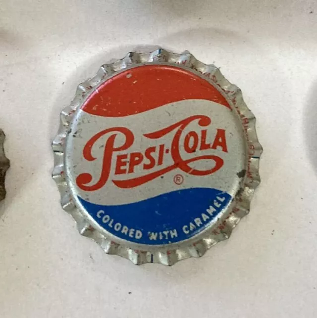 Pepsi cola SODA crown bottle cap single dot top cork acl cone CHICAGO DES MOINES