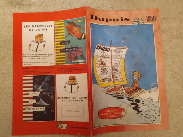 catalogue Dupuis  1959 spirou sur un radeau