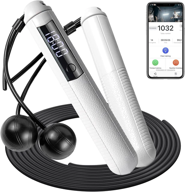 CORDLESS SKIPPING ROPES for Adults Fitness Smart Jump Rope Digital