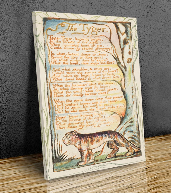 WILLIAM BLAKE THE tyger print art or print only £13.99 - PicClick UK