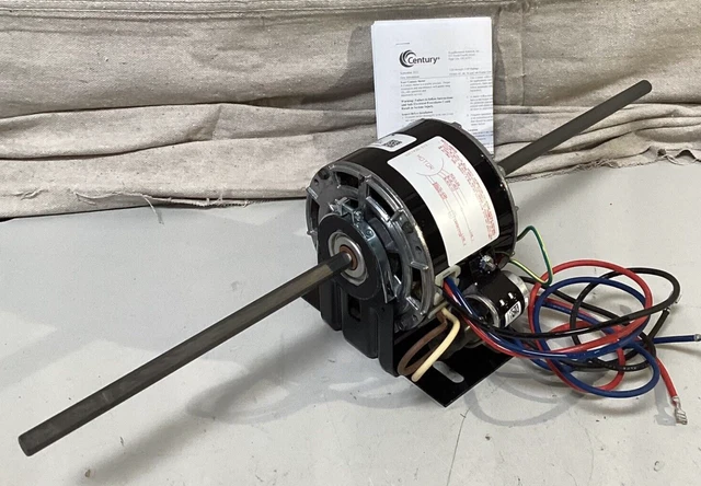 CENTURY 9652 Room Air Conditioner Motor 0.1 HP 1,500 RPM