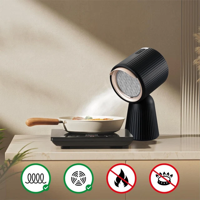 Mini Hotte Aspirante Portable 180 M³/h - Puissante, 2 Vitesses, Filtre Charbon - Idéale Intérieur Et Fumeur