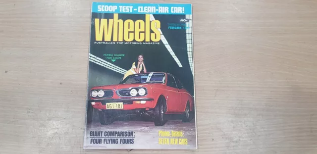 Wheels Magazine February 1971 Capella Datsun Corona Gallant  Ford Escort