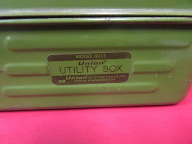 Vintage Green Union Model 4013 Utility Box USA Made 2