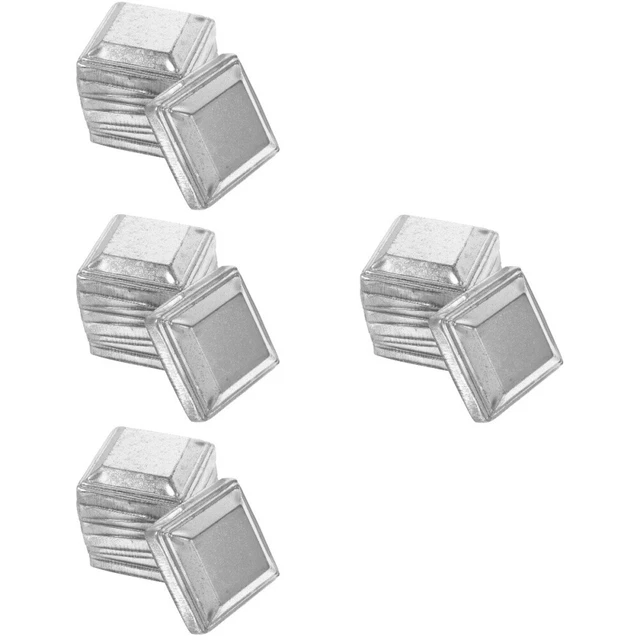 4 Tappi In Plastica Neri 100x100mm Per Tubi Quadrati - Protezione Pavimento, Anti-Rumore Per Sedie E Mobili - Foto 12