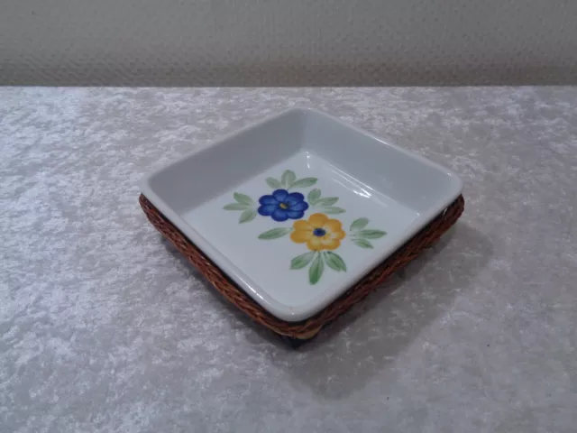 Céramique Bol / Coquille Avec Panier - Style de Maison de Campagne - NOS
