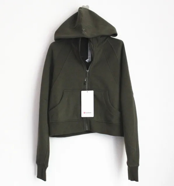 LULULEMON SCUBA HOODIE Green Bean Inkwell Wee Are From Space Size