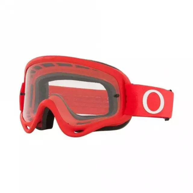 Oakley YOUTH XS O-Frame MX Motocross Brille - MOTORRAD - rot mit klarer Linse