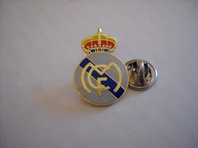 Pin's Officiel Real Madrid FC - Métal Blanc Et Jaune - Collection Fan De Football