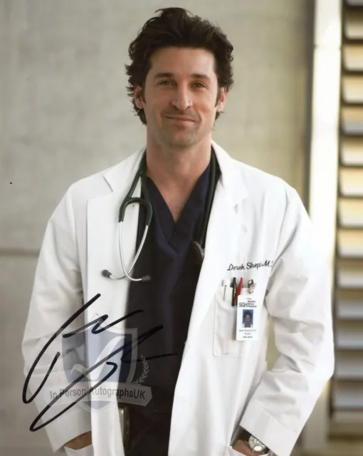 Patrick Dempsey GREYS ANATOMY Signed 10x8 Photo OnlineCOA AFTAL