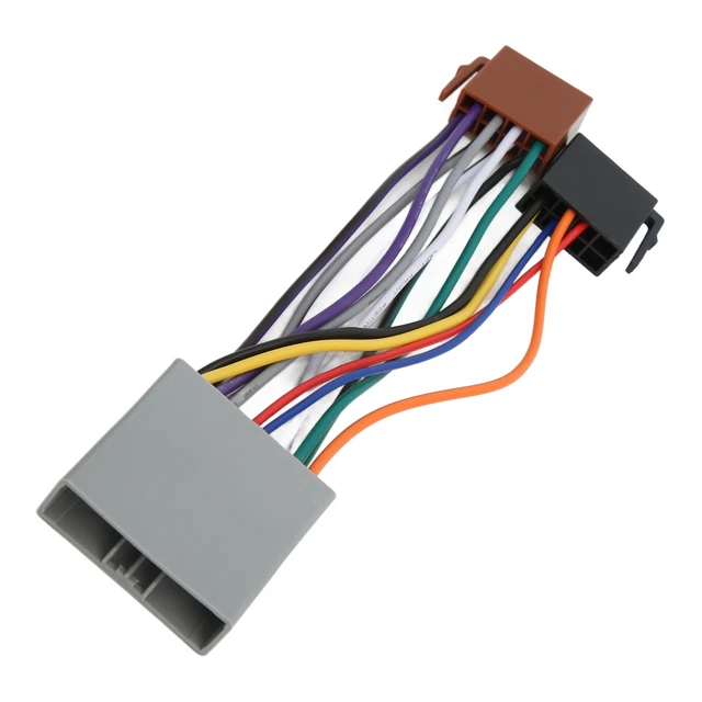 Adaptateur Faisceau Autoradio ISO 16 Broches - Mâle à Femelle, Installation Facile