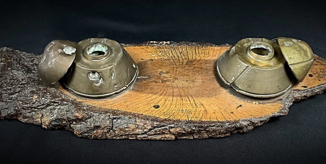 ANCIEN GROS OBUS gravé travail de poilu tranchée guerre 14-18 WW1 EUR
